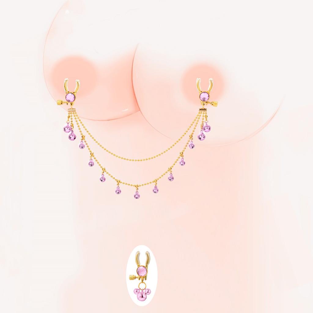 Quaste Brustclip mit Glöckchen Yin Clip Sexspielzeug Set SM Flirten