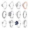 Copper Rings Ideal For Women Authentic Love Heart Wishbone Star Shape Moon Engagement Rose Gold Plated Wedding Ring Crystals Jewellery