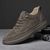 Men's Shoes 2025 Summer New Men's Platform Light Luxury Waterproof Lace-up Free Board Shoes Fashion Trend Platform Casual Shoes