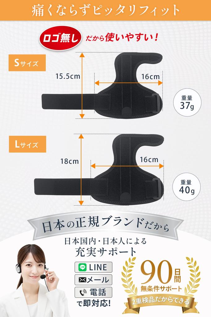 Helcynas Thumb Support, Improved by Doctors, Logo-Free, Plate-Fixed, No Finger Pain, Lightweight, for Everyday Sports (Size Small)