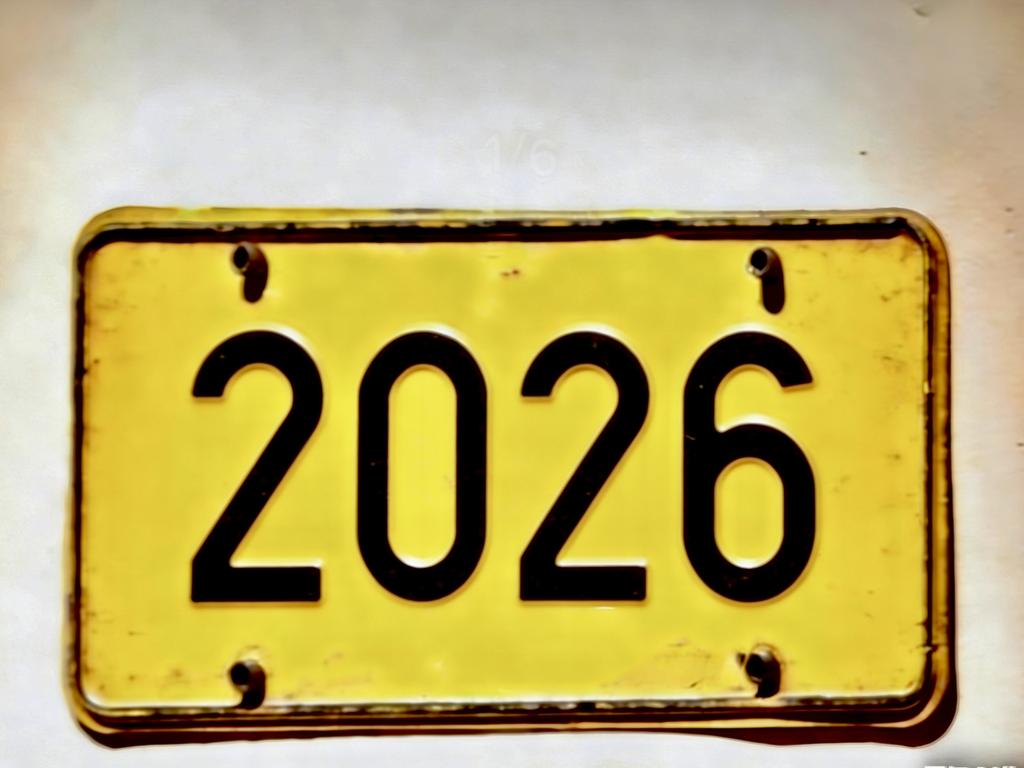 Vintage s Year Number Retro Yellow License Plate Pattern Aluminum Metal Painting High Definition Clear Print Bend Resistant