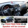 Auto Für Infiniti FX35 FX45 FX50 2003-2008 Armaturenbrettmatte Armaturenbrett Abdeckung Auto