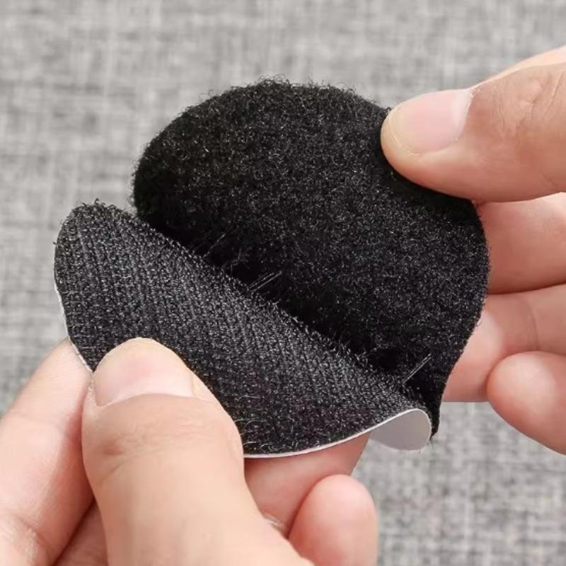 Sofa Stickers with Adhesive Backing Velcro, Bed Sheets, Carpets, Tablecloths, Anti-slip Round Velcro Self-adhesive Fixers