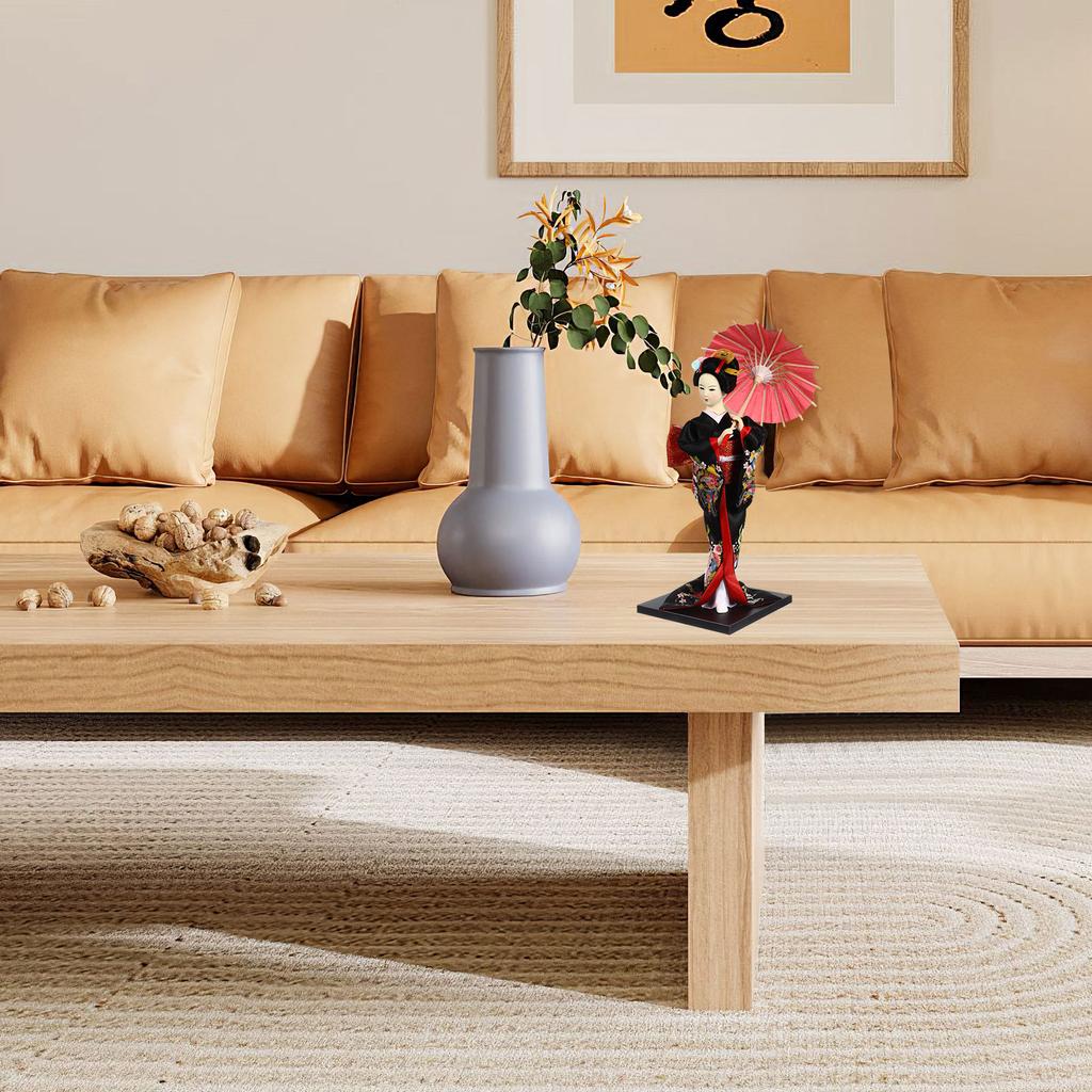 Figur Heimdekoration Babypuppen für Mädchen Japanische Geisha Seide Asiatischer Kimono