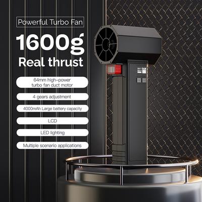 Durable And Safe Booster Portable Turbo Fan With Led Lighting Powerful Air Blower Brushless Durable High-Speed Powerful 4000Ma 1600G