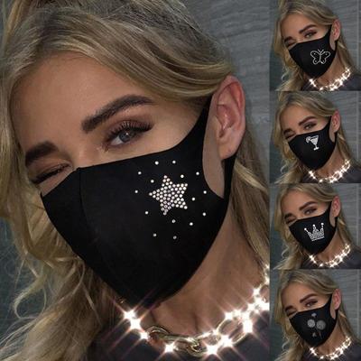 Women Reusable Outdoor Drill Breathable Fashion Ice Cotton Windproof Mask