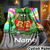 Custom Name Rat Fink Baseball Artwork Throws Blanket Flannel Blankets for Couch Bed Gifts for Men Women Picnic Blanket Christmas Fan Gifts