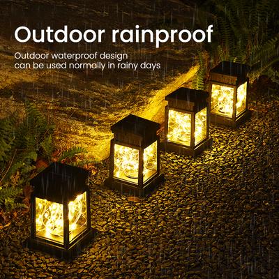 1Pc LED Lampada solare Impermeabile Giardino Esterno Applique da parete Cortile Portico Giardino Albero Guardrail Giardino Paesaggio Cortile Decorazione