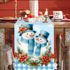 Christmas Table Runner Snowman Tablecloth Christmas Decorations for Home 2026 Navidad Noel Xmas Table Ornaments New Year 2026