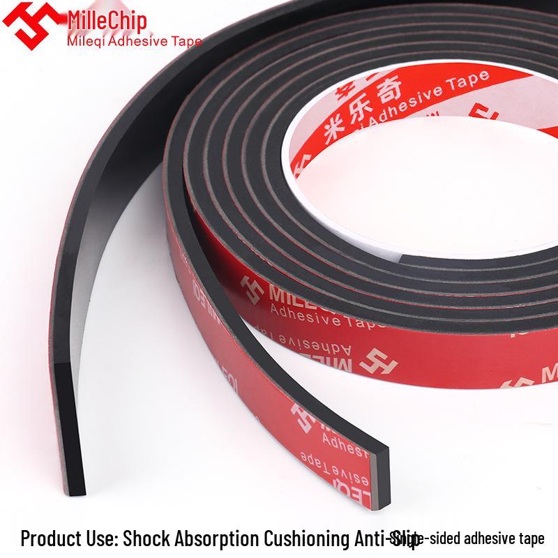 Mileqi EPDM Self-Adhesive Shock-Absorbing Anti-Slip Rubber Pad Strip