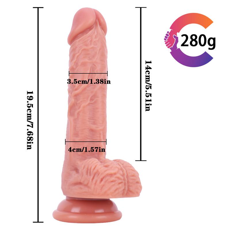 Women's Liquid Silicone Hardness Imitation Phallus Texture Adult Sex Toys