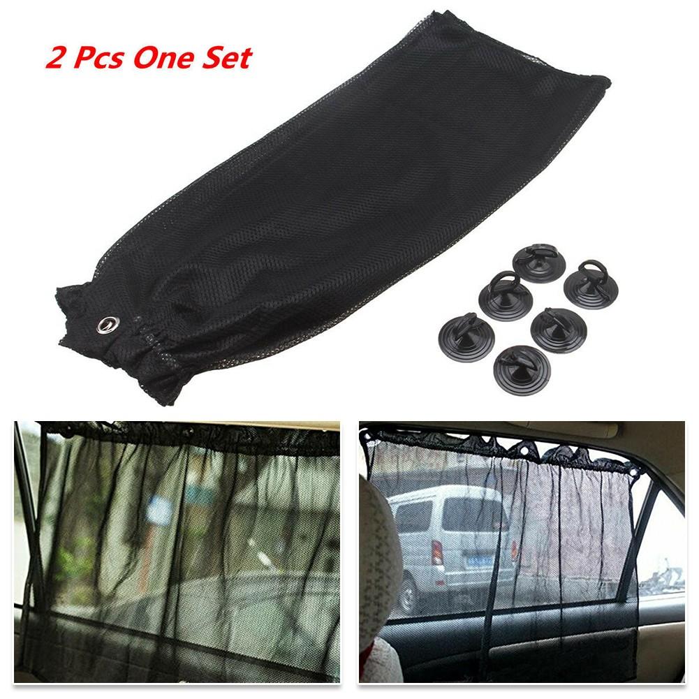 

2Pcs Car Curtains Accessory Curtain Foldable Parts Side