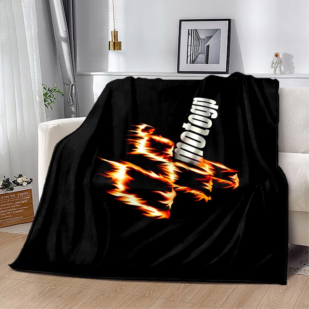 Motogp Flames Logo Blanket Soft Warm Cozy Great for Chair Couch Office Chair Four Seasons Multipurpose Warmthful Decor