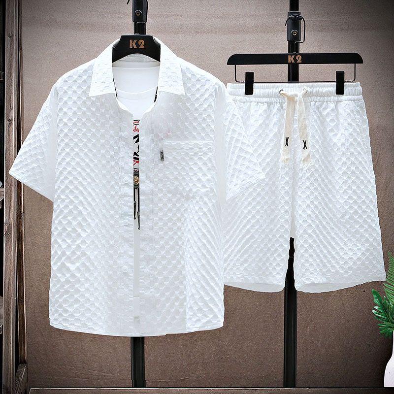 Men's Casual Summer Tracksuit: Short Sleeve T-shirt & Shorts Set