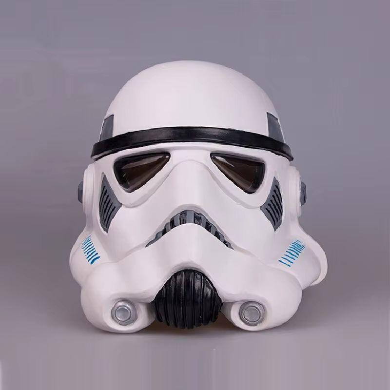 Herocross White Soldier Helmet Mask Planet Power Awakening Soldier Helmet Role Playing War Halloween Helmet Props Surprise