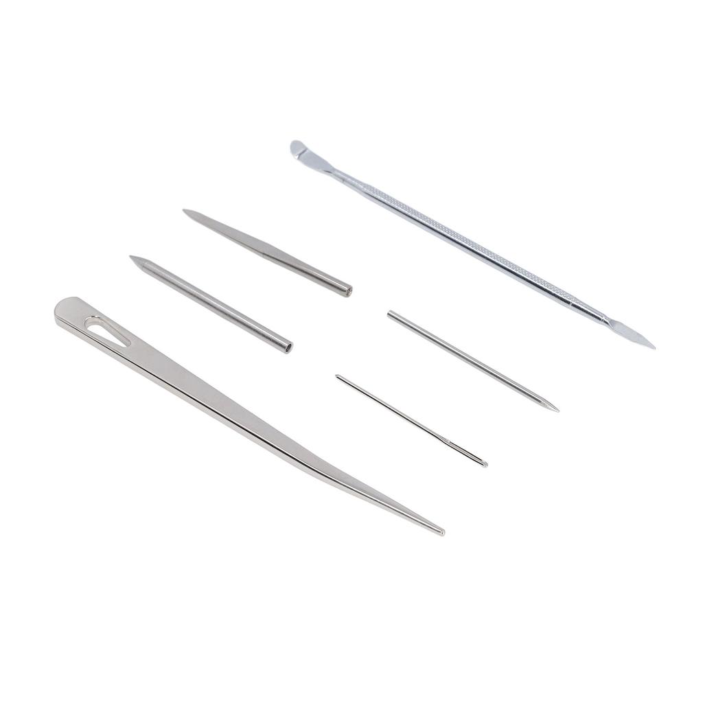 6PCS Paracord Stitching Set Stainless Steel Lacing Needles Smoothing Tool for DIY Paracord Work