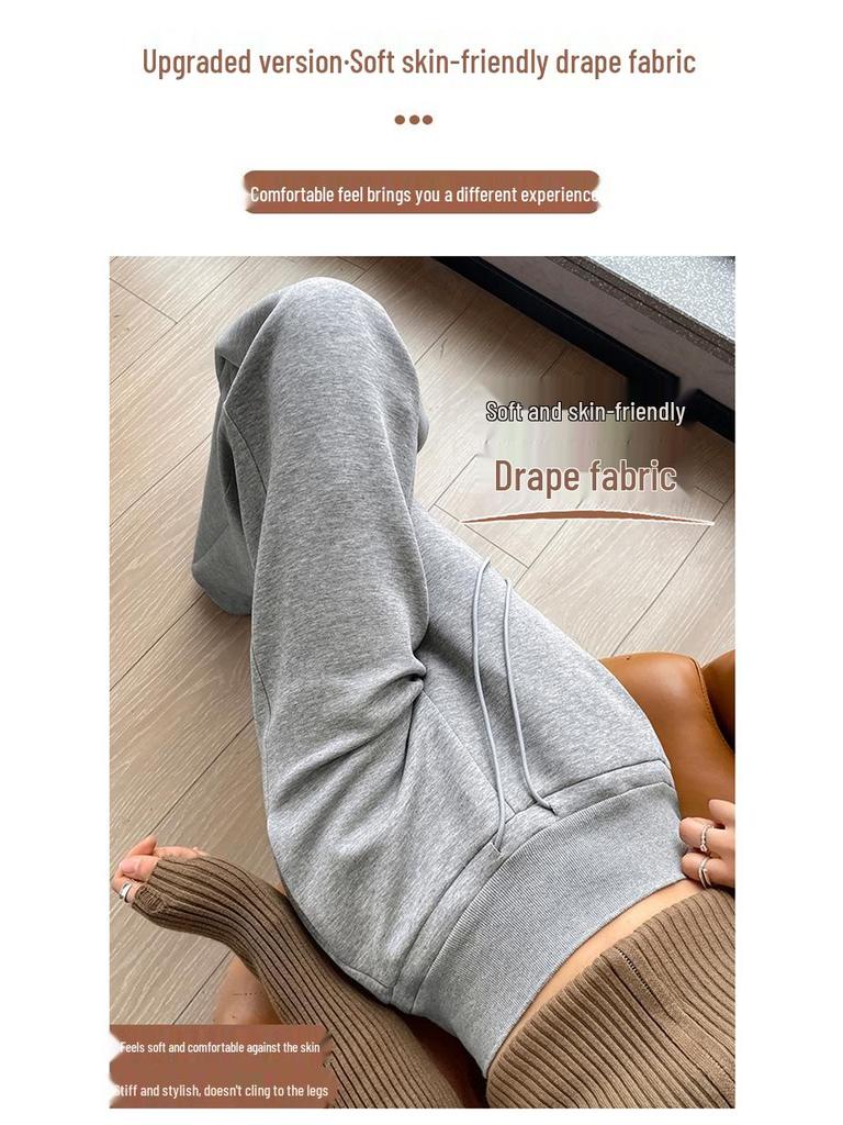 Women's New High-Waisted Pants: Narrow-Leg, Wide-Leg, Straight-Leg, Casual, Sweatpants, Sportswear.