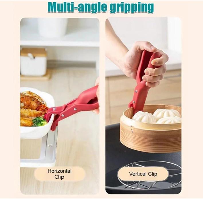 Anti Purpose Multi Scald Bowl Holder Clip For Kitchen Silicone Non Slip Clip