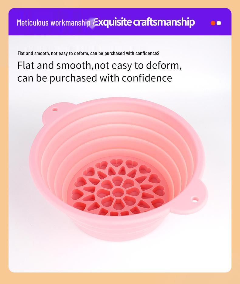 Silicone Folding Ice Pack Face Wash Basin for Travel and Outdoor Use