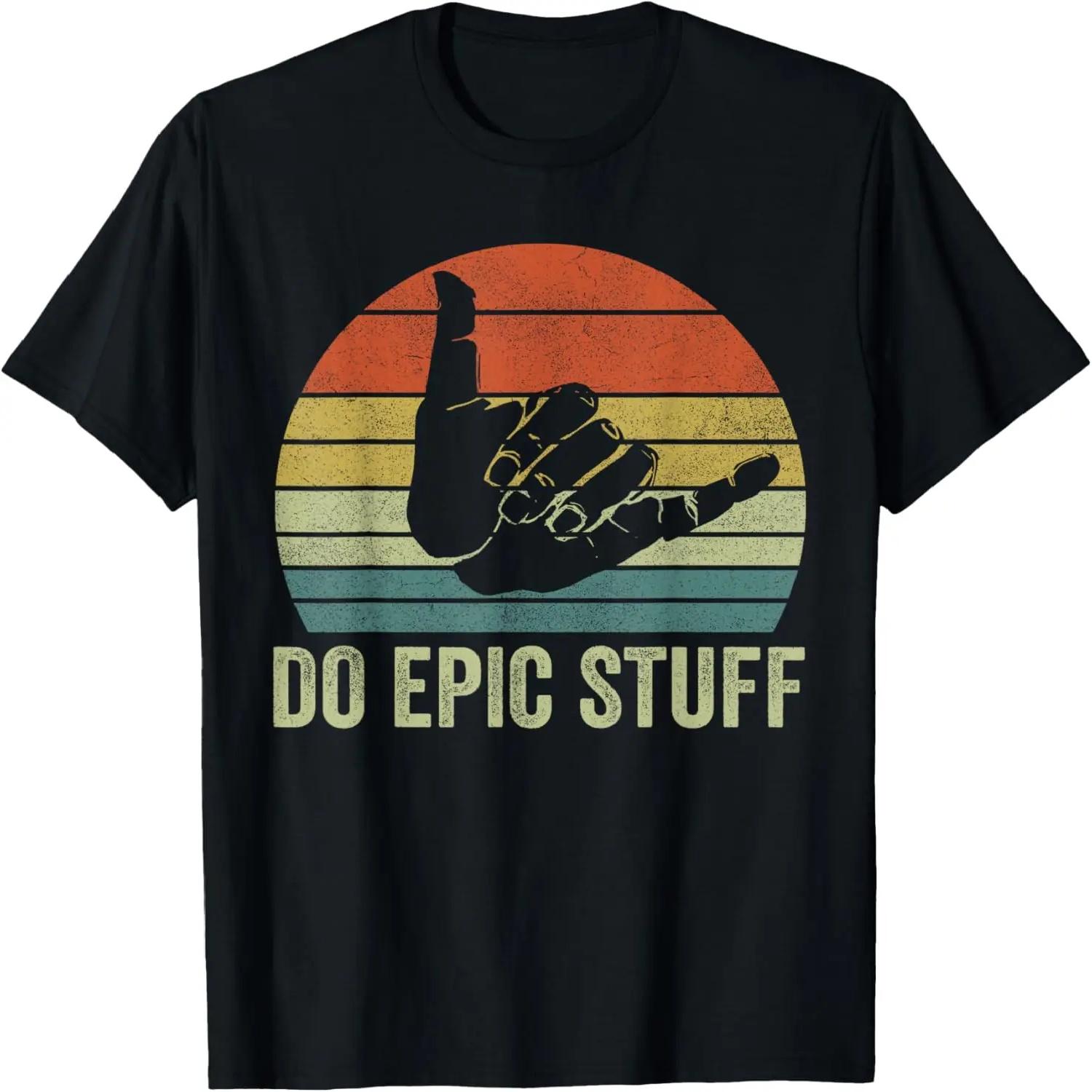

Beach Surf Do Epic Stuff Shirts, Windsurfing Surfer Men Boys T-Shirt XXXXXL чорний