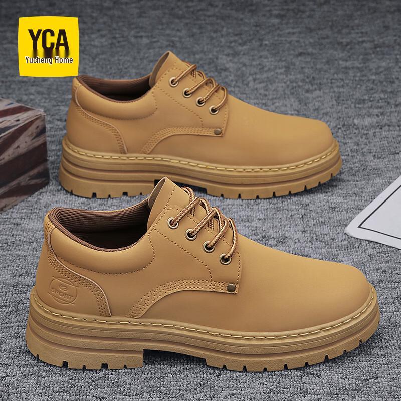 YCA Men s Leather Casual Work Shoes 42