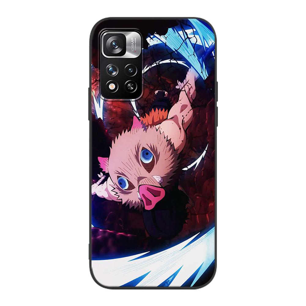 

Аніме Demon Slayer Kimetsu No Yaiba Чохол для Xiaomi Redmi Note 9S 9 11 10 8 Pro 9C 9 K40 9A 7 8T 7A 9T Силіконовий Чорний Чохол для Телефону Redmi K40