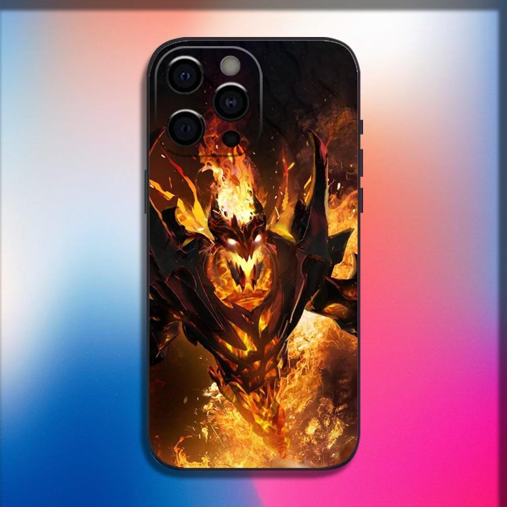 D-Dota 2 Cool Game Phone Case For iPhone 16,15,14,13,12,11,Pro,X,XS,Max,XR,Plus,Mini Soft Black Cover
