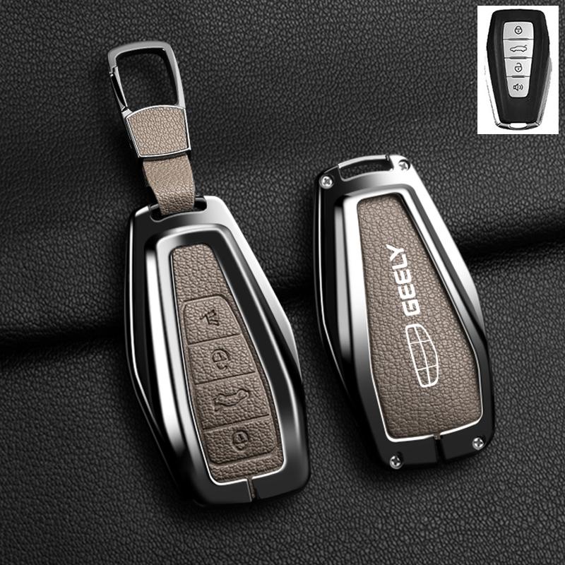 Новый чехол-обложка из сплава и овчины для автомобильного ключа Geely Okavango Coolray Atlas Monjaro Tugella Emgrand GT S Proton X50 X70 X6 X7 EX7 GC
