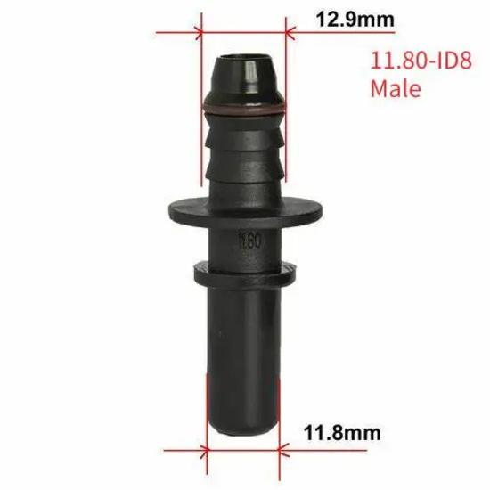 ID8 7.89/9.89/9.49/11.8 Car Fuel Quick Release Hose Connector Gasoline Diesel Oil Pipe Pump Rubber Fitting Car Connector System