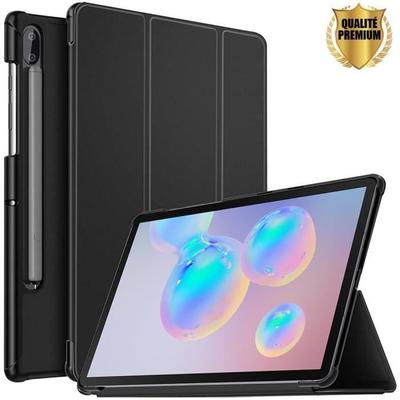 Tablet Case - E.F.CONNECTION - for Samsung TAB S6 - Black - Optimal Protection - Dual-angle Stand
