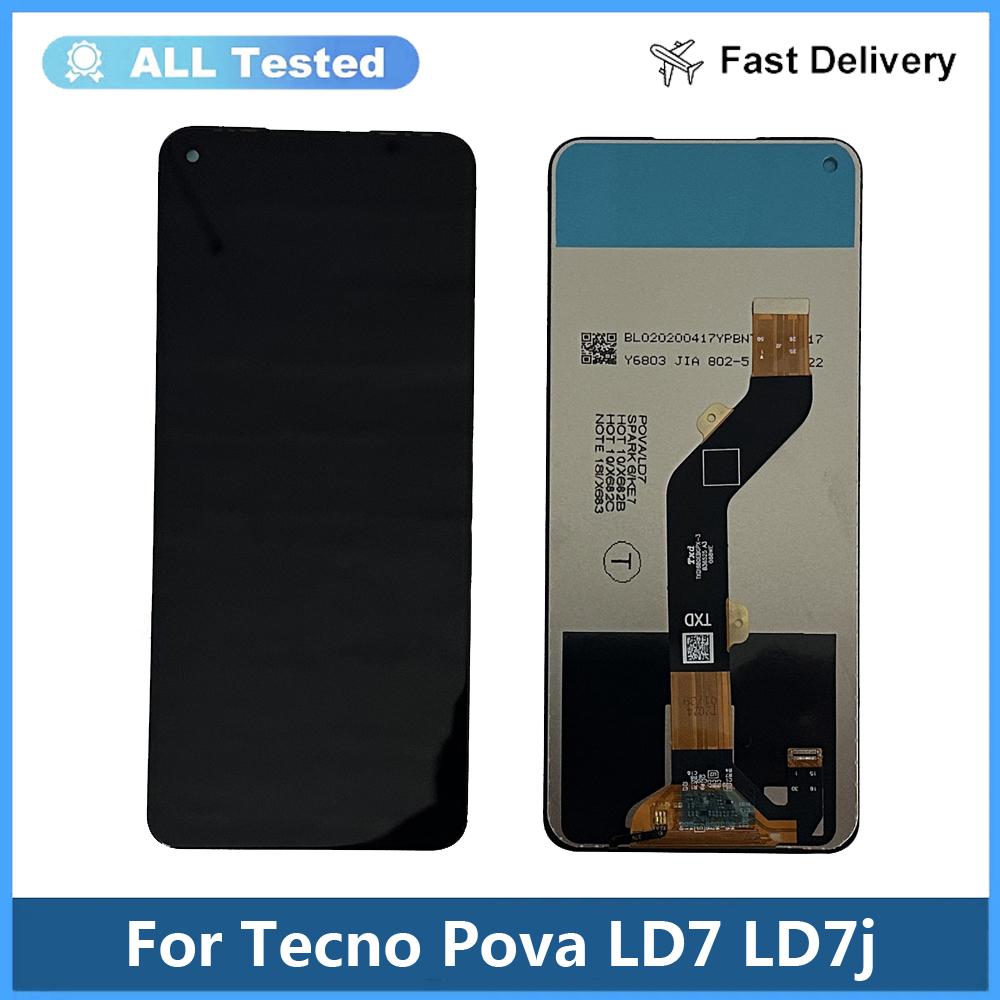 LCD Screen and Digitizer Full Assembly For Tecno Pova LD7 LD7j