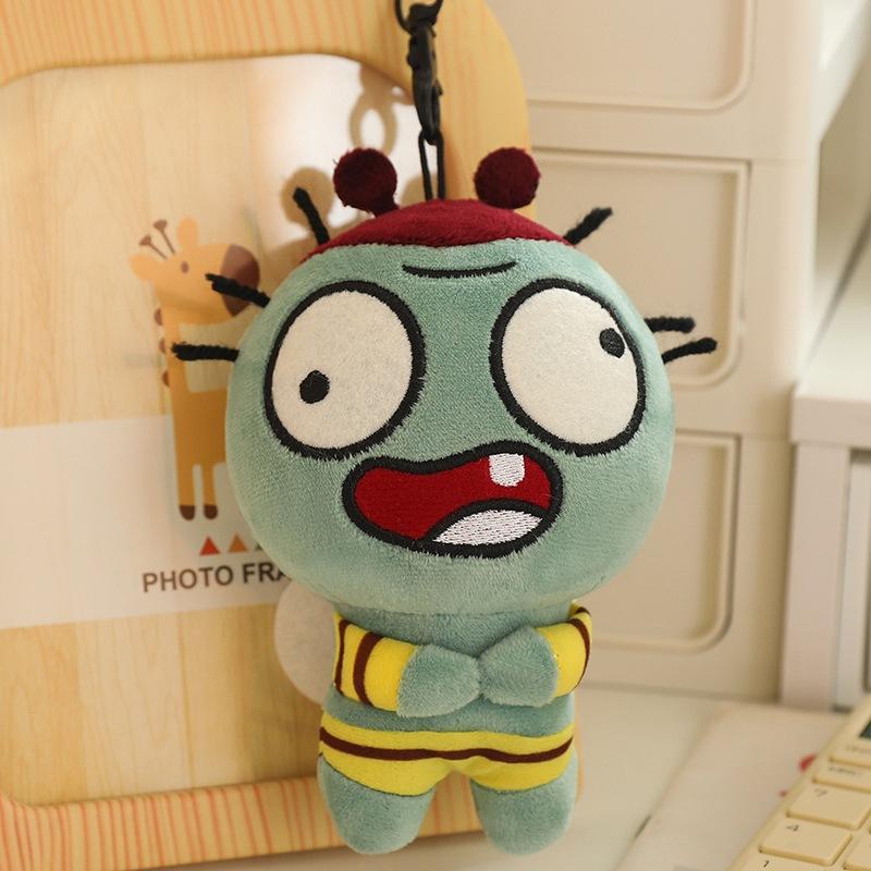 

Cute Zombie Ugly Plush Keychain With Voice Activated Sound Pp Cotton Stuffed Bee