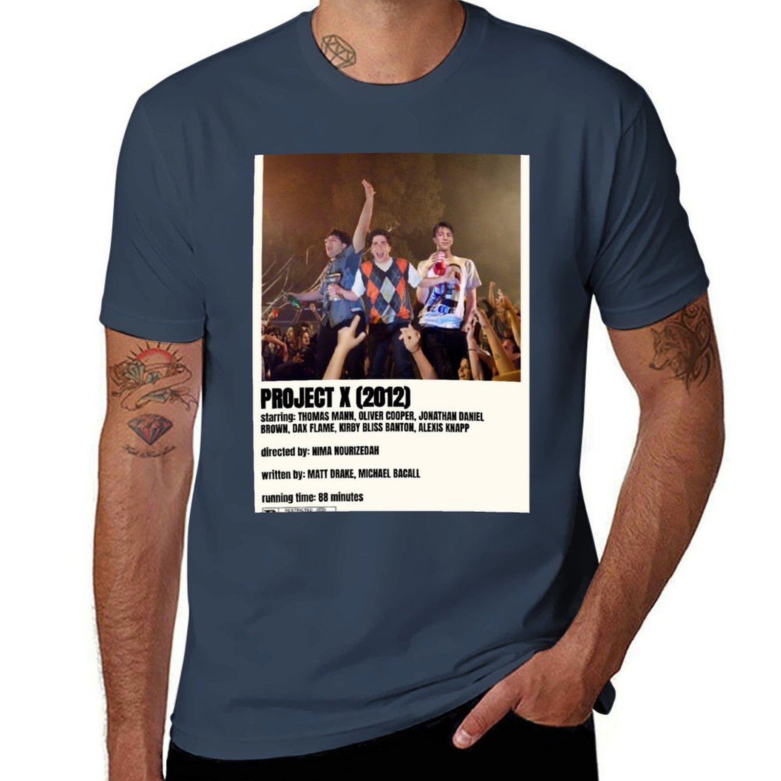 Project X Movie 1 Tshirt Funny T Shirts Cotton Unisex T Shirt Cotton Tshirt S