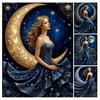 Diamantmalerei Neue Kollektion Mondfrau DIY Voll Quadratisch Rundbohrer Strassstickerei Mosaik Kreuzstich-Kits Wanddekor