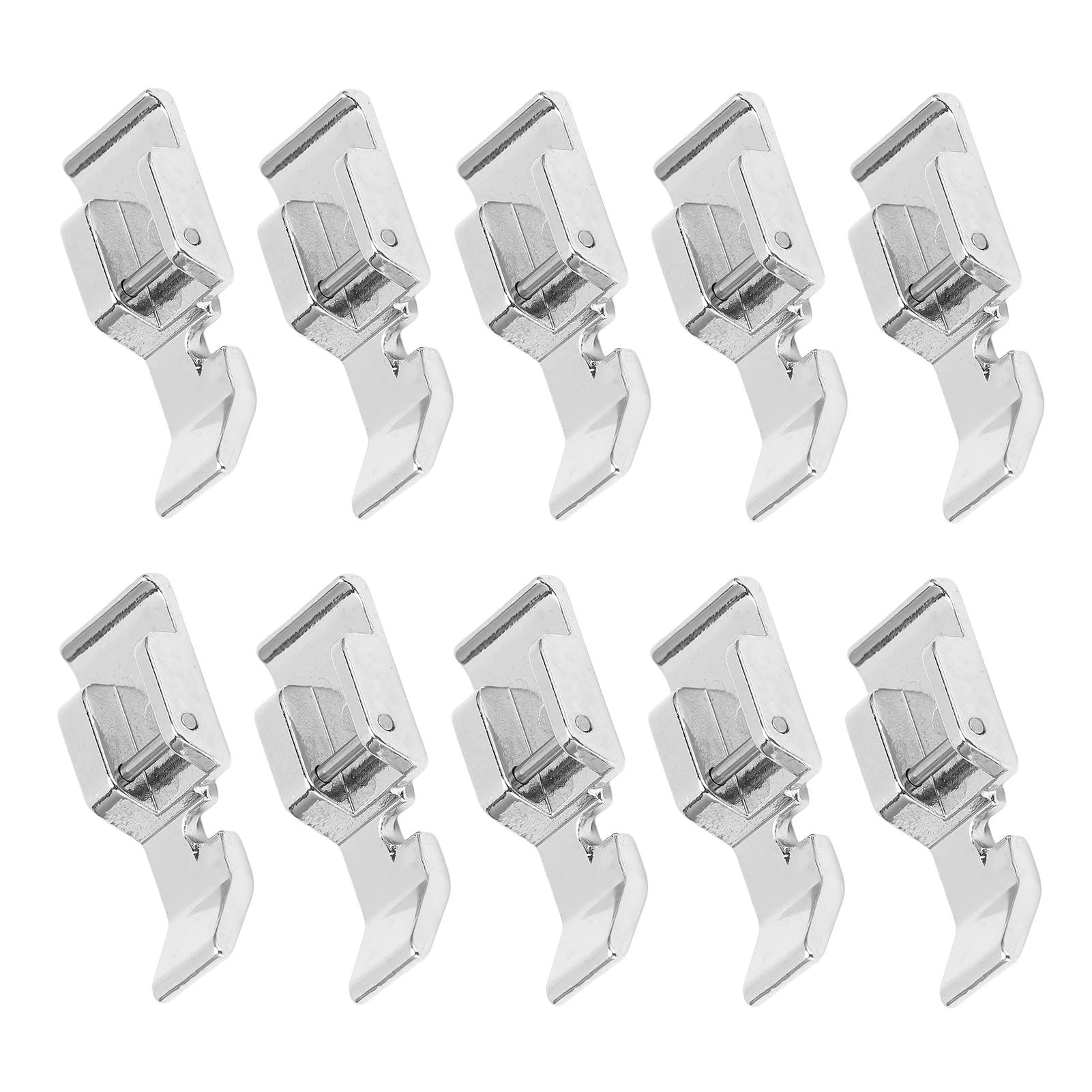 

10 шт. Лапка на молнии из нержавеющей стали, многофункциональная, прочная, практичная прижимная лапка для швейной машины для