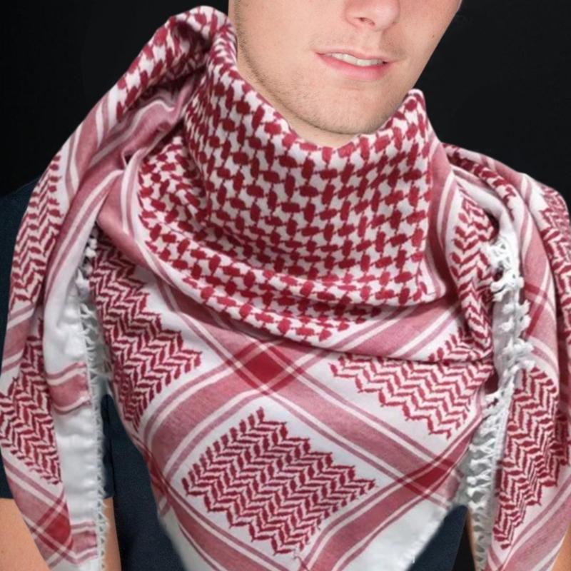 Fashion Shemagh Scarf Tacticals Desert Scarf Arabian Headscarf Breathable Neckerchief Head Scarf for Men