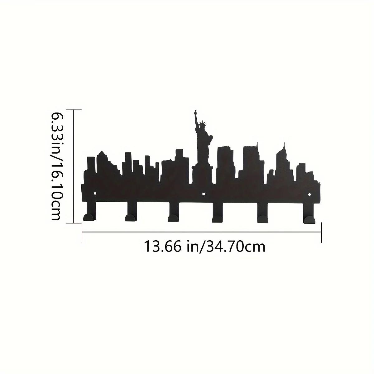 

Металлические крючки для ключей в виде статуи Свободы - Многоцелевые настенные крючки для дома, для одежды, сумок и ключей, эстетичный декор комнаты бронзовый