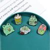 Funny Frog Brooch Charms for Accessories Men Lapel Pins Women Badge Boy Girl Bag Decorations Buckle Accessories Gifts