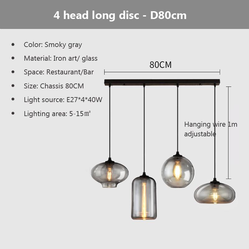 Nordic Hanging Loft Glasslustre Pendant Light E27/E26 for Kitchen Restaurant Bedroom Lamp Interior Decorative Pendant Light