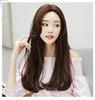 Loosely Curly, Swept-Up Wig, No Bangs, Wavy, Mega Volume, Hair Arrangement, Puffed, Gal Style, Women's Wig, Long Curly, Lolita Wig (Chocolate Brown)