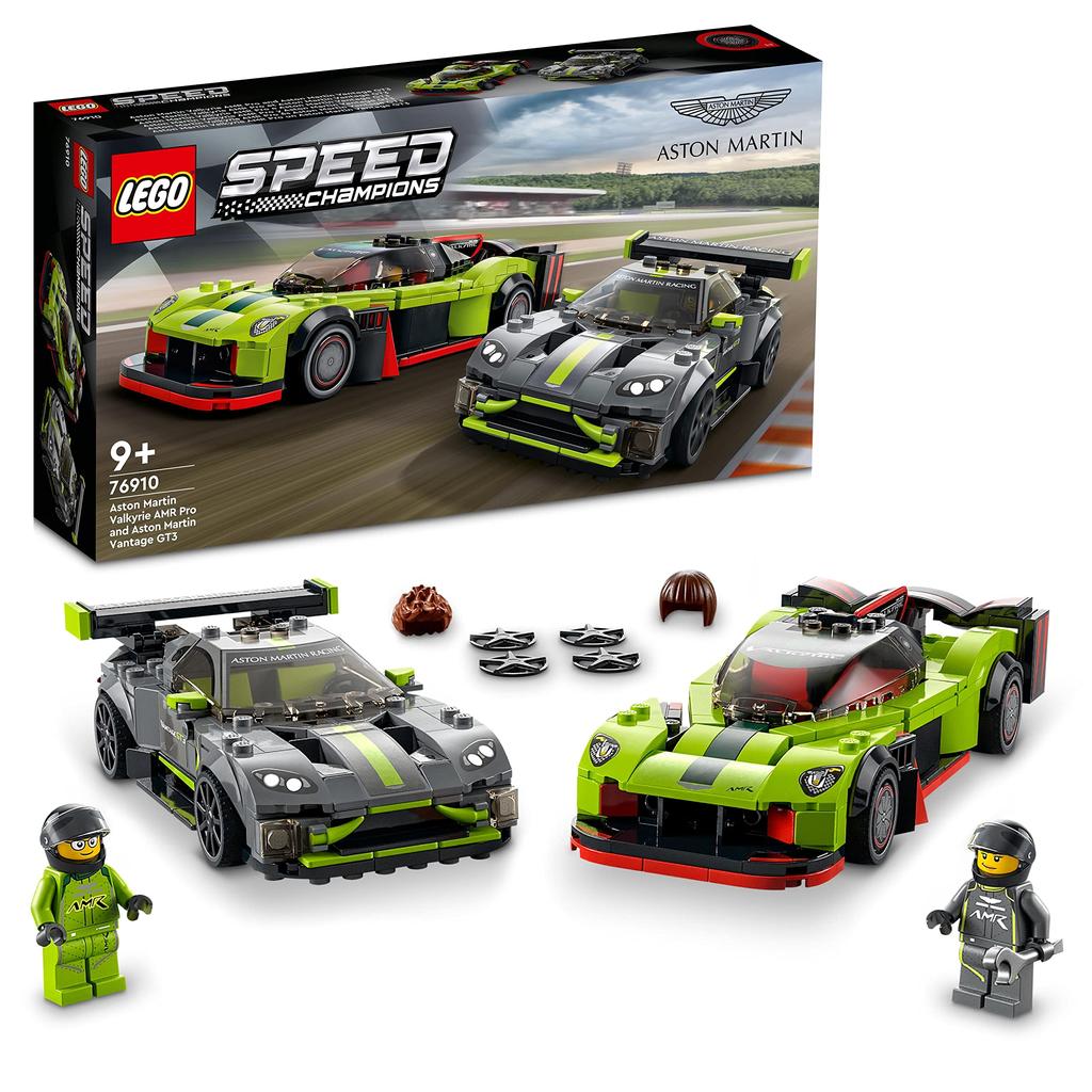 LEGO Speed Champion Aston Martin Valkyrie AMR Pro Aston Martin Vantage GT3 76910 Dárková stavebnice Auto Auto Chlapci 9 let a více &