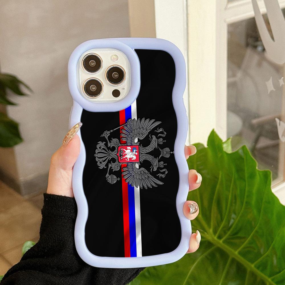 

LZ15 Герб России дизайн Волна силиконовые чехлы для телефонов Samsung A15 S23 FE S24 Ultra A34 A54 A14 A55 Motorola G32 OnePlus мягкий чехол OnePlus Nord CE 3 Lite