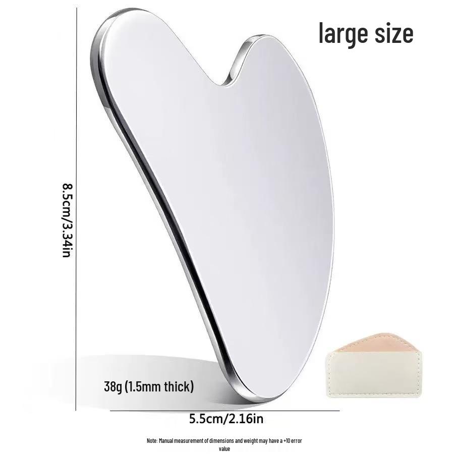 Stainless Steel Heart-Shaped Gua Sha Facial & Body Massage Tool