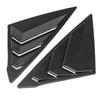 For Honda Civic 11th Gen Sedan  Car Rear Louver Window Side Shutter Cover Trim Sticker Vent Scoop ABS Carbon Fiber Black
