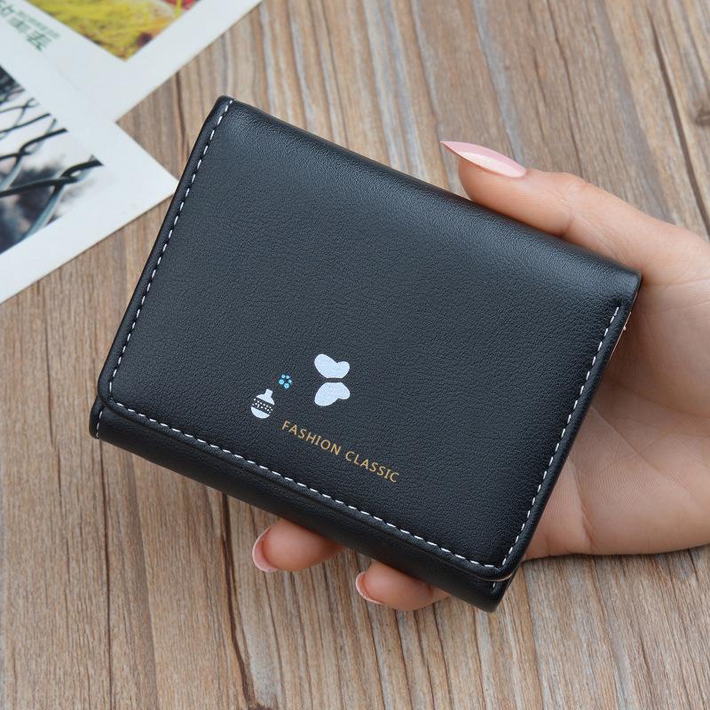 Women s Fashionable Soft Leather Mini Wallet - Large Capacity Short Folding Style Ideal for Students Japanese Korean Design 798₽