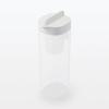MUJI Water Bottle with MDC48A2A Horizontally-Standing Strainer, White, Approx. 1L,