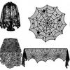 Elegant Spiderweb Halloween Decor: Table & Fireplace Accents