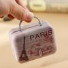 1PC Mini Suitcase Candy Boxes Small Tin Plate Gift Box Rectangular Coin Storage Container with Hinged Lids for Travel Party Wed