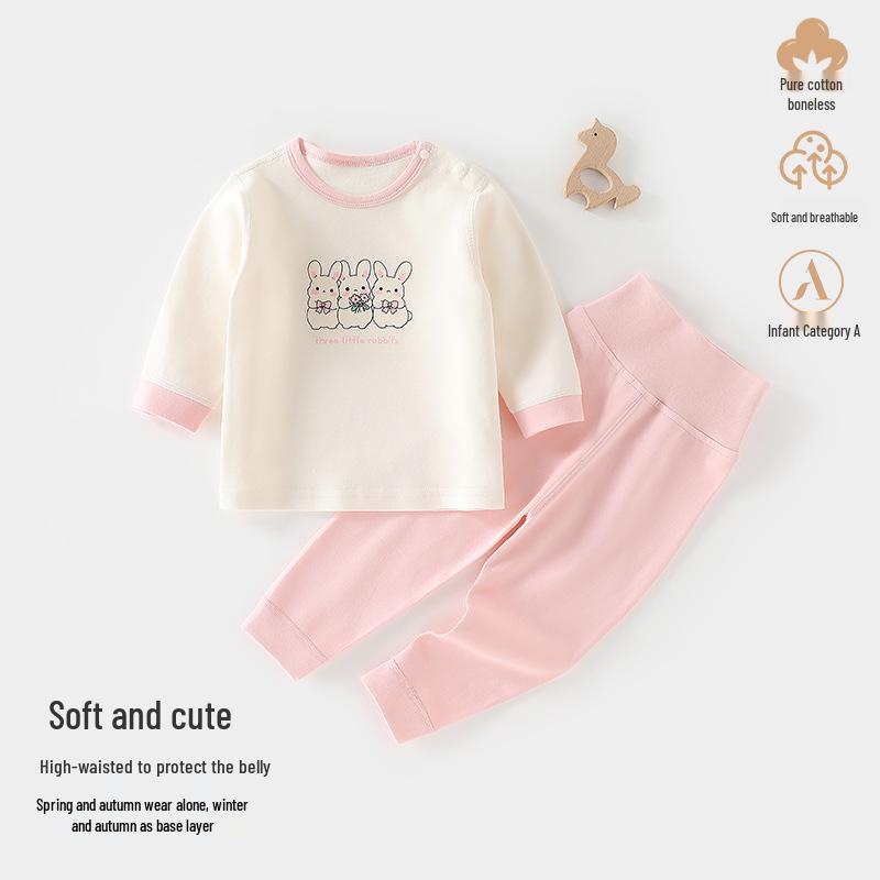 Baby Baumwoll Pyjama Set - Jungen & Mädchen Herbstkleidung