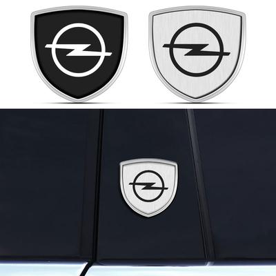 1Pcs 3D Metal Auto Door Shield Emblem Car Body Badge 3D Sticker Styling For Astra C G H Insignia J K Zafira B Corsa Vectra C Corsa C